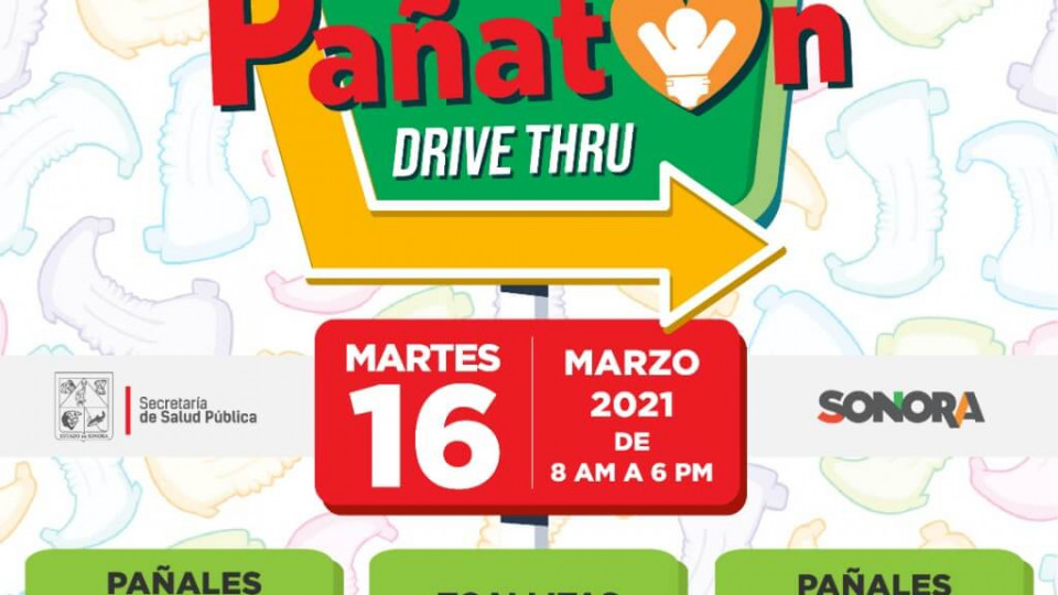 Invita Salud Sonora a apoyar el Pañatón 2021