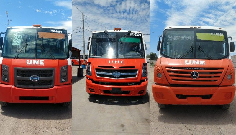 Colocan distintivo de colores en los camiones de transporte urbano de Hermosillo