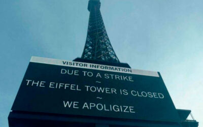 ¡Torre Eiffel se queda sin turistas! Trabajadores se van a huelga