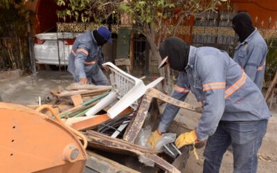 Acopia Servicios Públicos Municipales 73.5 toneladas de desechos no domésticos en colonias de Hermosillo