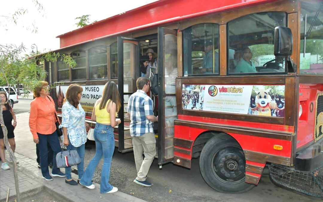 Invitan a disfrutar de las rutas del Trolebús Turístico de Hermosillo