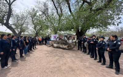 Convive Policía Estatal y JPP con jóvenes en campamento semana santa 2026