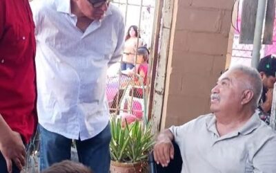 Integrantes del PT realizan convivencia con familias en colonia Mezquite de San Luis Río Colorado