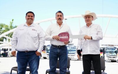 Entregan 15 nuevos camiones y arrancan Semana Nacional de Vacunación en Cajeme