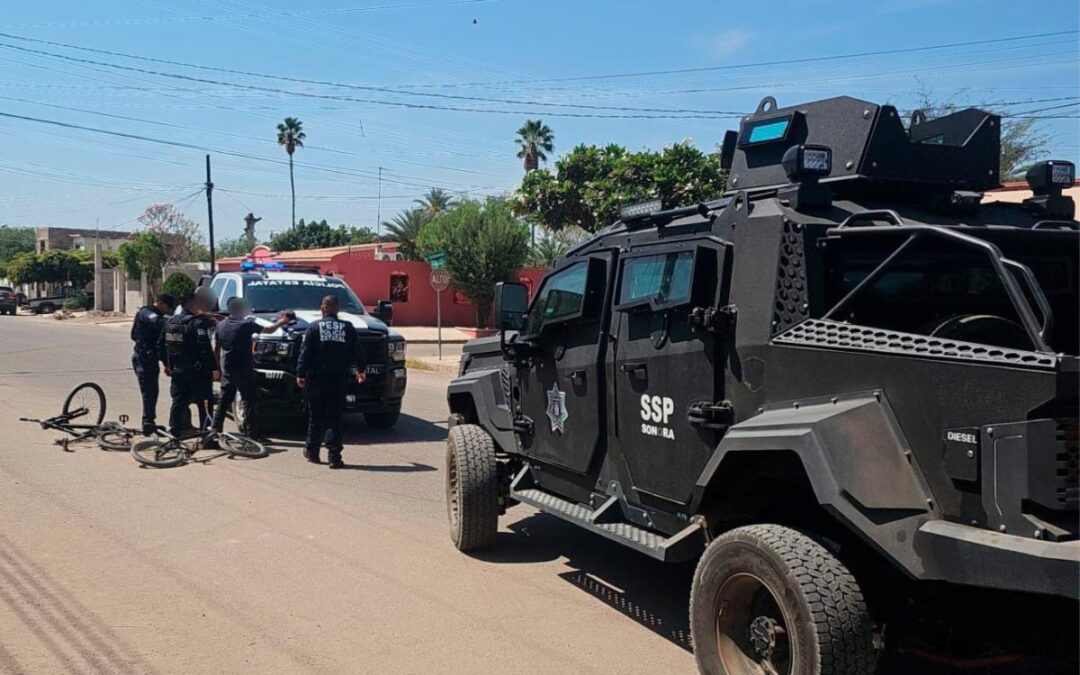 Más de 100 personas detenidas durante operativo de la Policía Estatal en Cajeme