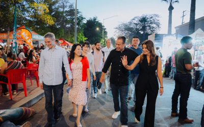 Autoridades municipales recorren Centro Histórico durante Fiestas del Pitic