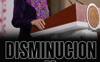 Sheinbaum destaca reducción de homicidios y delitos de alto impacto durante su administración