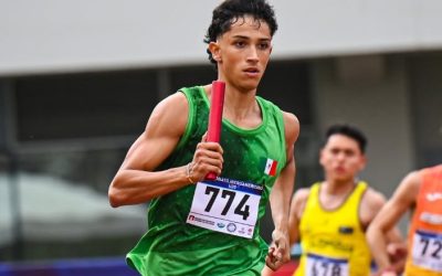 Velocista sonorense consigue dos preseas doradas en relevos en el Iberoamericano U20