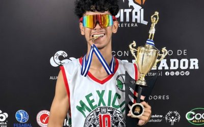 Alumno de Cobach Sonora triunfa en torneo internacional de basquetbol realizado en El Salvador
