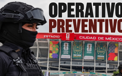 Realizan operativo preventivo previo al arranque del Mundial de Futbol en México