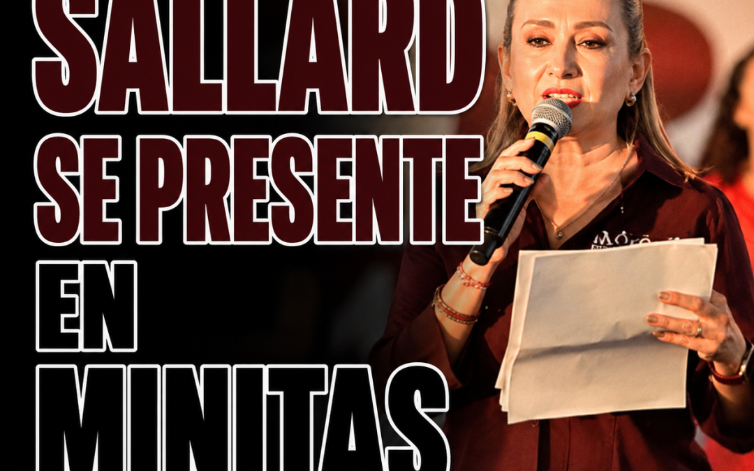 Encabeza Ely Sallard asamblea informativa en Las Minitas y destaca avances de la transformación