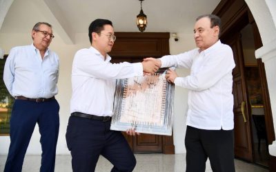 Gobernador Durazo atrae proyectos de inversión extranjera; visitan Sonora empresarios de Singapur