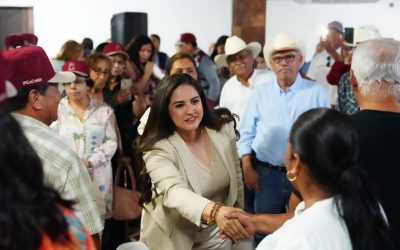 Celida López recorre municipios del sur de Sonora