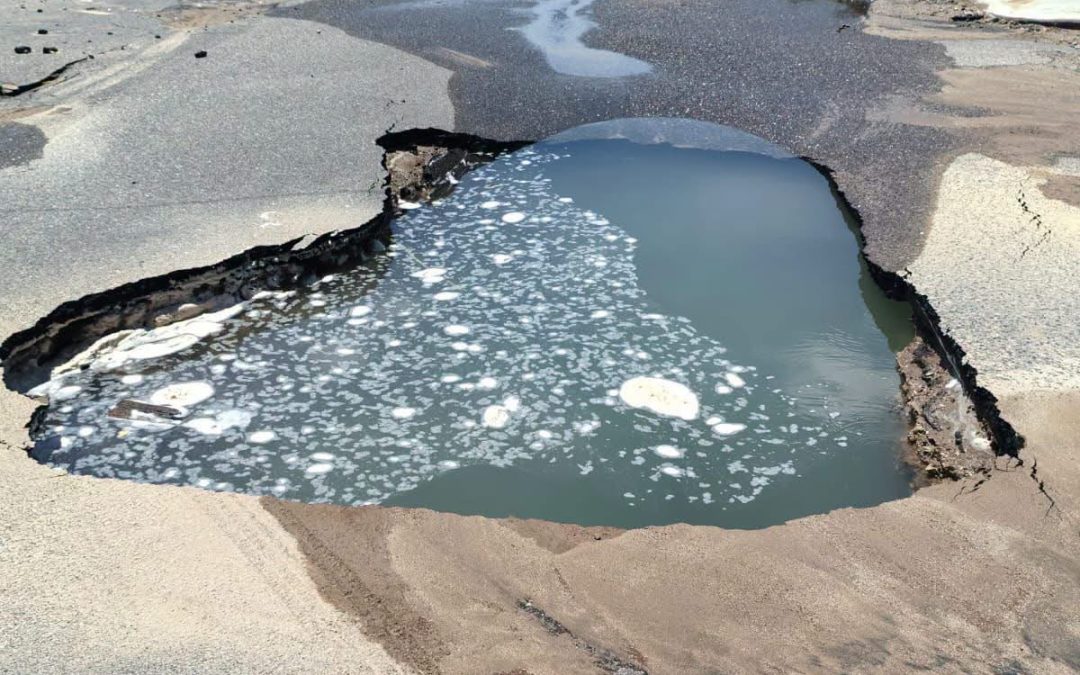 Reparación de línea de agua afecta servicio en varias colonias de Hermosillo