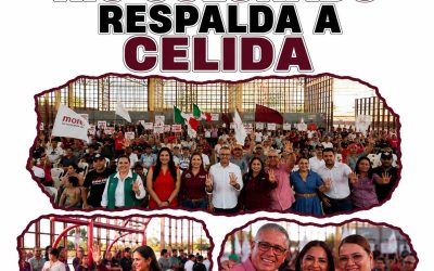Celida López recibe apoyo en San Luis Río Colorado