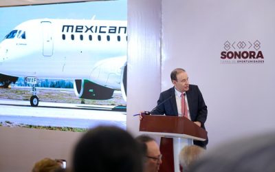 Sonora inaugura nueva ruta aérea AIFA-Hermosillo