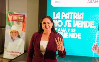 Celida López lidera concurrida asamblea digital en Sonora
