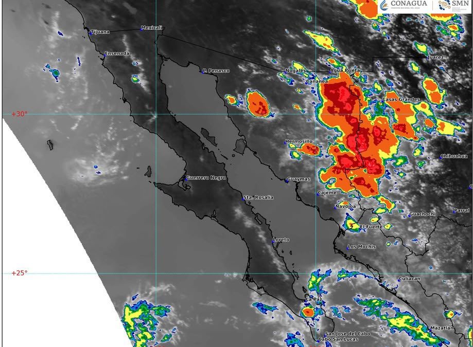 Tormentas fuertes afectan la zona serrana de Sonora