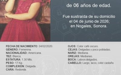 ALERTA AMBER EN NOGALES, SONORA