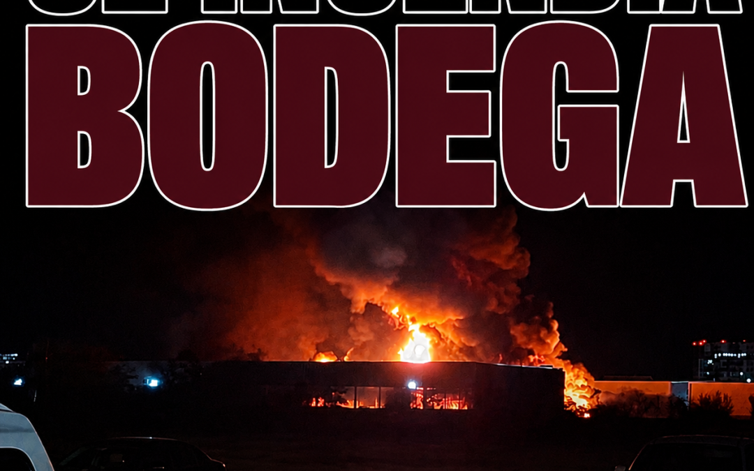 Incendio alcanza bodega de placas y tarjetas de circulación en Hermosillo