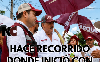 Javier Lamarque hace recorrido donde inició con López Obrador