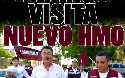 Javier Lamarque recorre la Nuevo Hermosillo