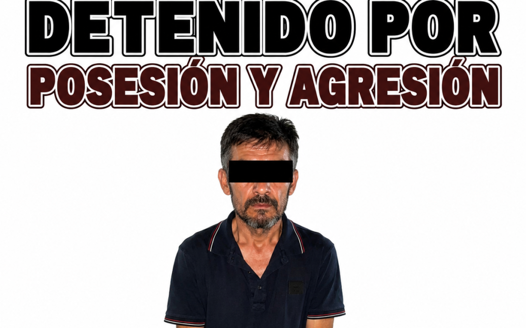 Detienen a hombre con droga en Puerto Peñasco; lo investigan por presunta agresión contra su expareja