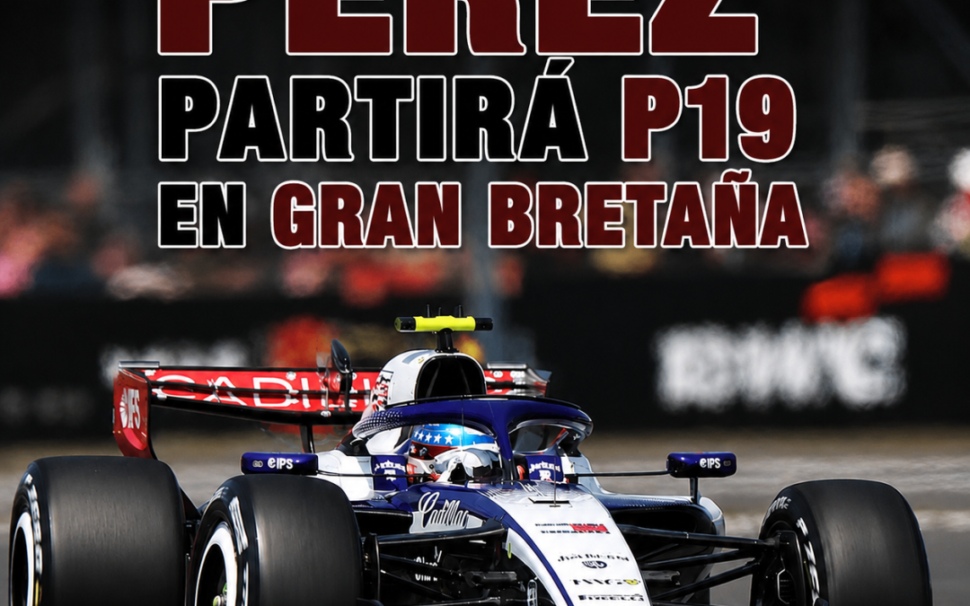 Checo Pérez largará desde la posición 19 en la carrera sprint del GP de Gran Bretaña