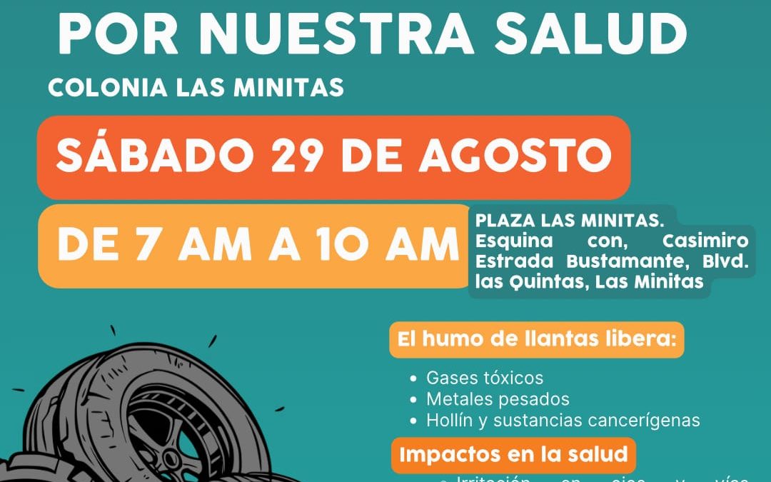 Invitan a “Llantatón por nuestra salud” este sábado en Las Minitas