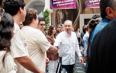 Durazo impulsa futuro tecnológico de Sonora con tercera generación de estudiantes sonorenses rumbo a Taiwán