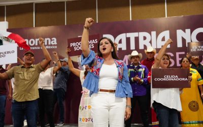 Celida López reúne a miles en asamblea informativa en Sonora