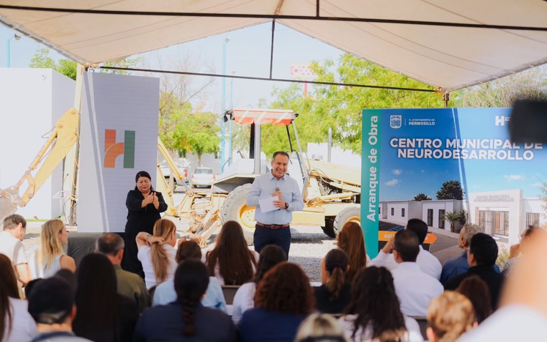 Inician Patty Ruibal y Toño Astiazarán construcción del Primer Centro Municipal de Neurodesarrollo