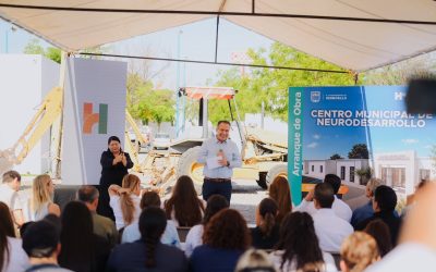 Inician Patty Ruibal y Toño Astiazarán construcción del Primer Centro Municipal de Neurodesarrollo