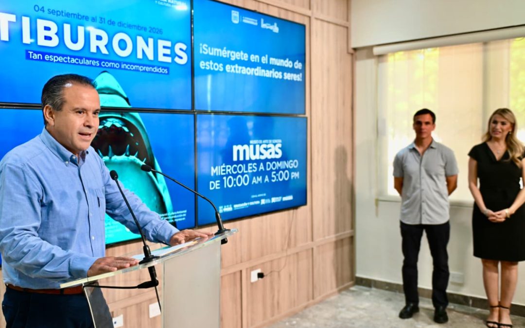 Anuncia Toño Astiazarán exposición internacional TIBURONES en Hermosillo para promover la conservación de la especie
