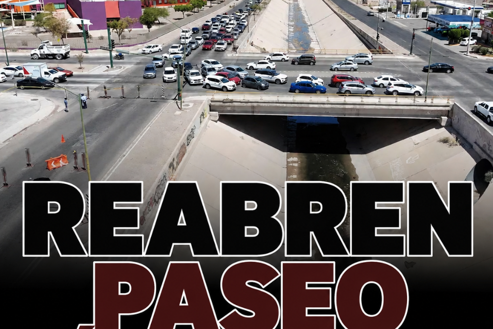 Reabren el Paseo Río Sonora tras concluir reparación de tubería de drenaje