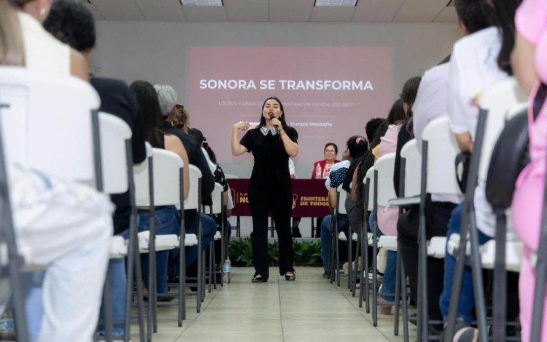 Comparte Gobierno de Sonora avances y acciones con familias de Nogales