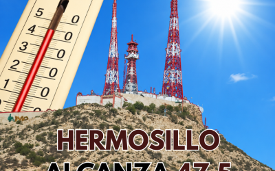 Hermosillo rompe récord: Alcanza 47.5 grados