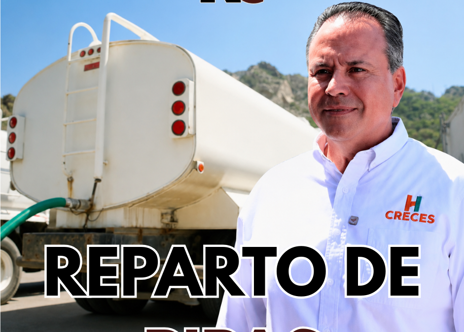 Reparto de pipas por falta de agua