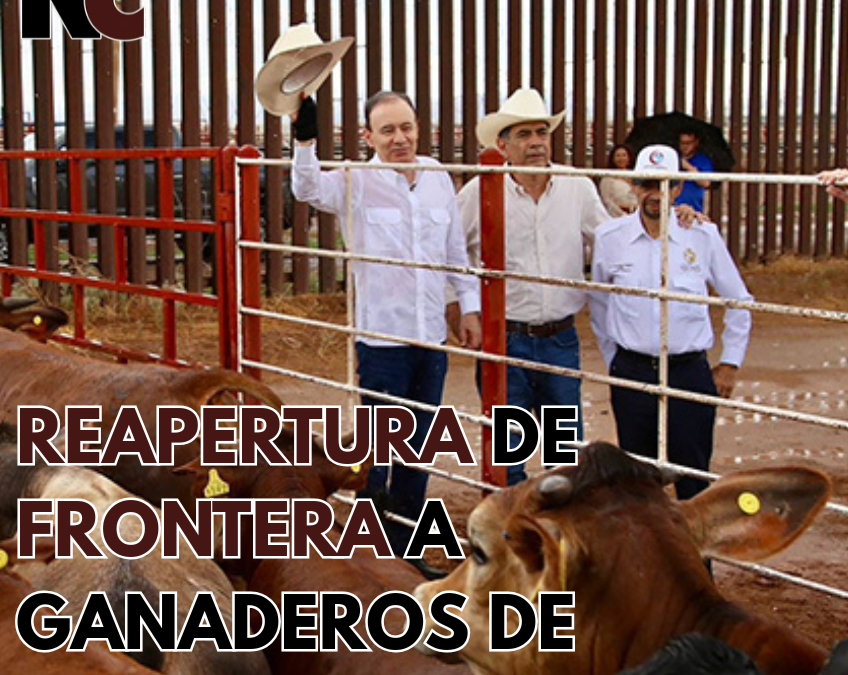 Reapertura de frontera a ganaderos de Sonora