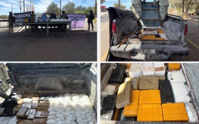 Incautan más de 7 millones de dosis de droga y detienen a 86 personas en Sonora