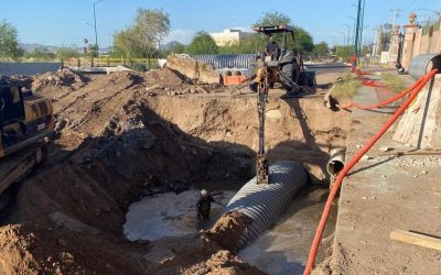 Avanza 75% rehabilitación del colector sanitario Quintero Arce