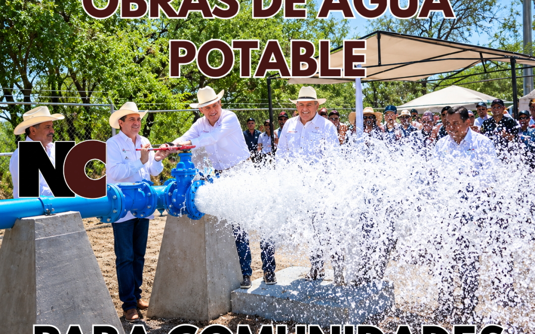 ANUNCIAN NUEVAS OBRAS DE AGUA POTABLE PARA COMUNIDADES DE SONORA