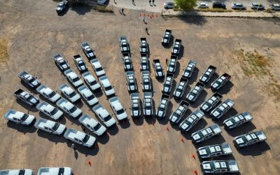 Gobernador Durazo fortalece instituciones de seguridad con entrega de 73 nuevas unidades