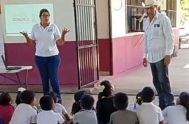 Secretaría de Seguridad ofrece pláticas preventivas a niñas y niños de comunidades indígenas en lengua yaqui