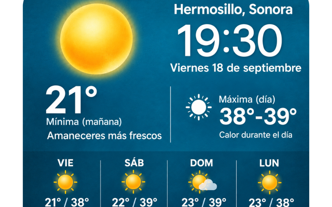 Se acerca el Otoño a Hermosillo