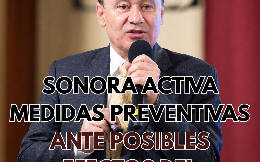 Sonora activa medidas preventivas ante posibles efectos del huracán Polo