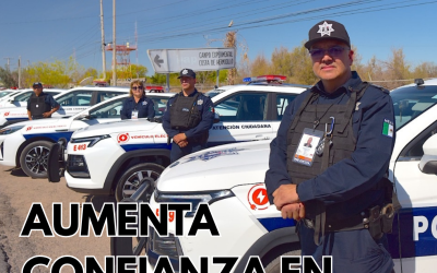 AUMENTA LA CONFIANZA EN LA POLICÍA MUNICIPAL