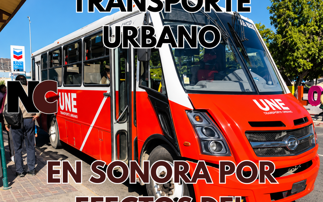 Reducirán 25% el transporte urbano en Sonora por efectos del huracán Polo