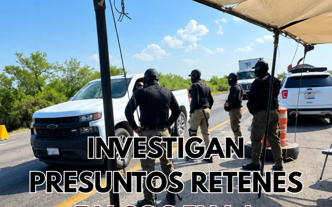 INVESTIGAN PRESUNTOS RETENES FALSOS EN LA CARRETERA MÉXICO 15