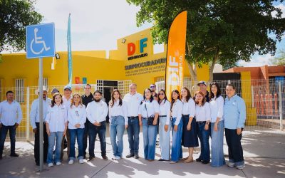 Entregan Patty Ruibal y Toño Astiazarán remodelación de unidades de apoyo a las familias en Miguel Alemán